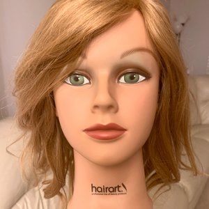 Hair art 100%  human hair mannequin